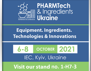 Visit our stand no. 1-H7-3 at Pharmtech & Ingredients Ukraine 2021!