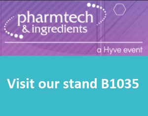 Visit our stand no. B1035 at Pharmtech & Ingredients 2020!