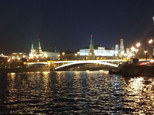Boat trip with business partners in Moscow