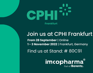 Visit our stand no.: 80C91 at CPhI Frankfurt!